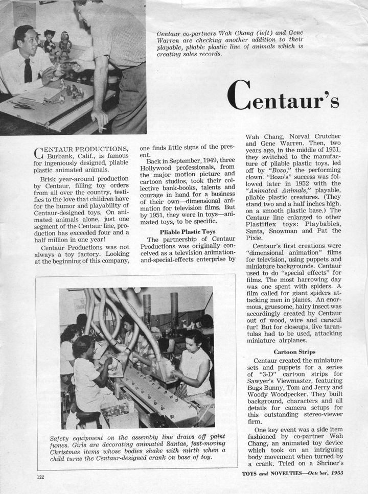 Centaur Toy article